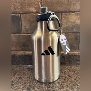 Adidas Stainless Steel 2 Liter Water Bottle with Black Logo